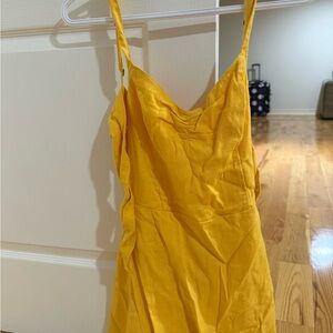 Hollister Mustard Yellow Spaghetti Strap Top